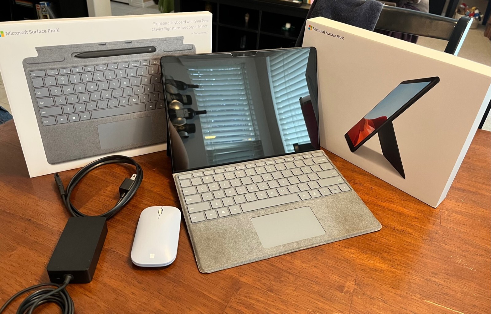 Microsoft Surface Pro X 13″ Black, With Ice Blue Keyboard and Mouse