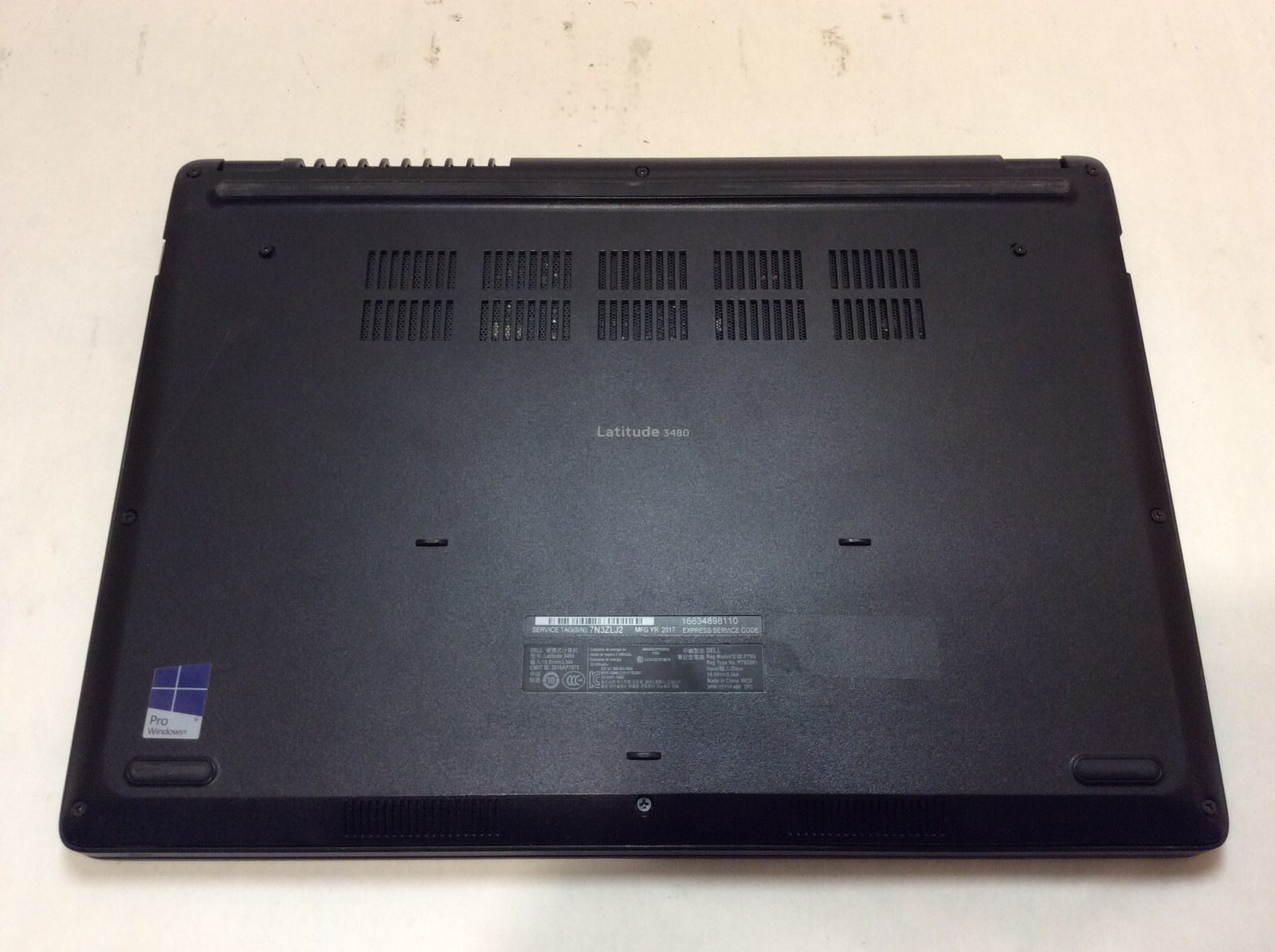 Dell Latitude 3480 Laptop 14″ Intel MISSING SCREEN -PP