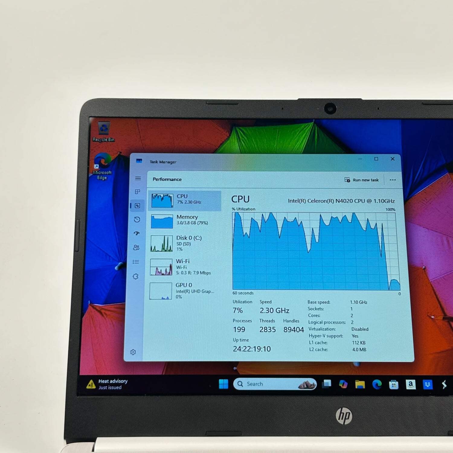 HP Stream 14-DQ00052DX 14″ Celeron N4020 1.1GHz 4GB RAM 64GB SSD