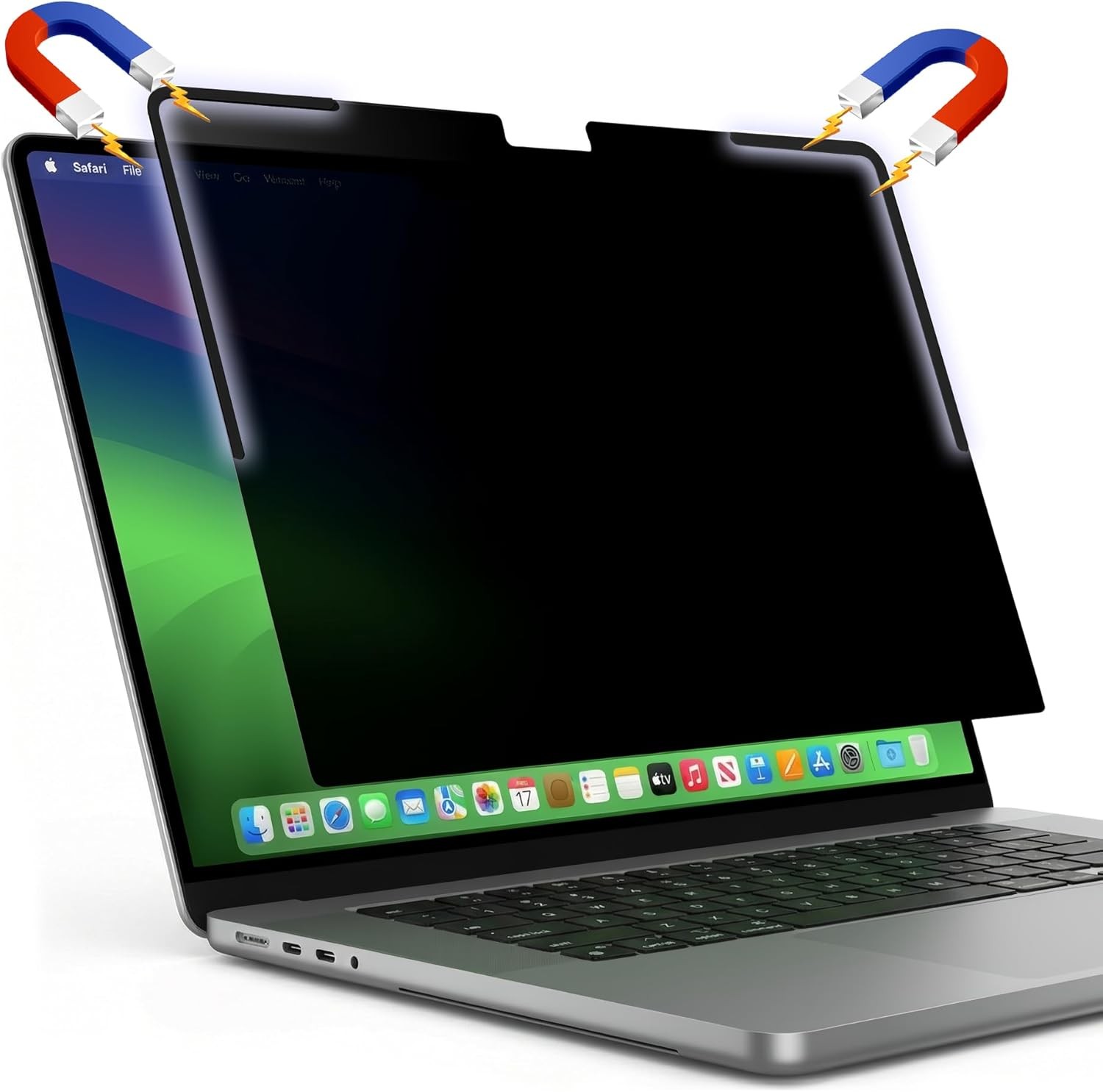 Removable Magnetic Privacy Screen Filter for MacBook Pro 16.2 Inch (M1-M5, Pro,