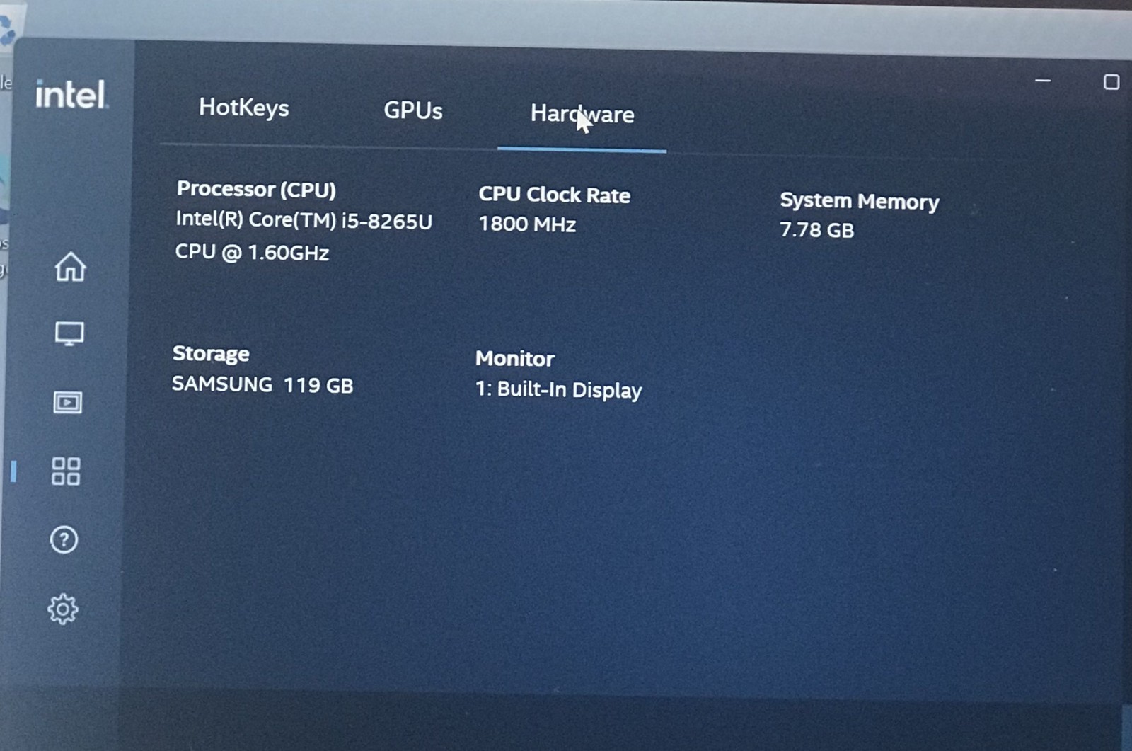 DELL INSPIRON 7386 i5-8265U@1.6GHz 8GB RAM 128GB M.2 SSD W11P TOUCH *READ