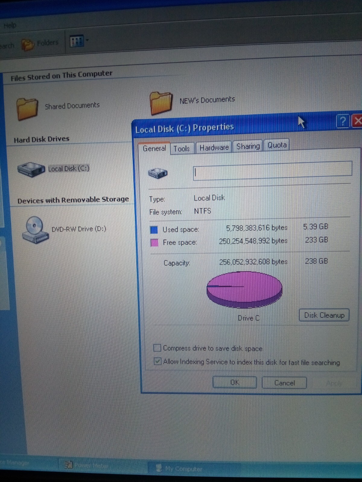 DELL LATITUDE D830 T7250 2.00GHZ 4GBRAM 256GBSSD WINXPSP/3 OFFICE 2007