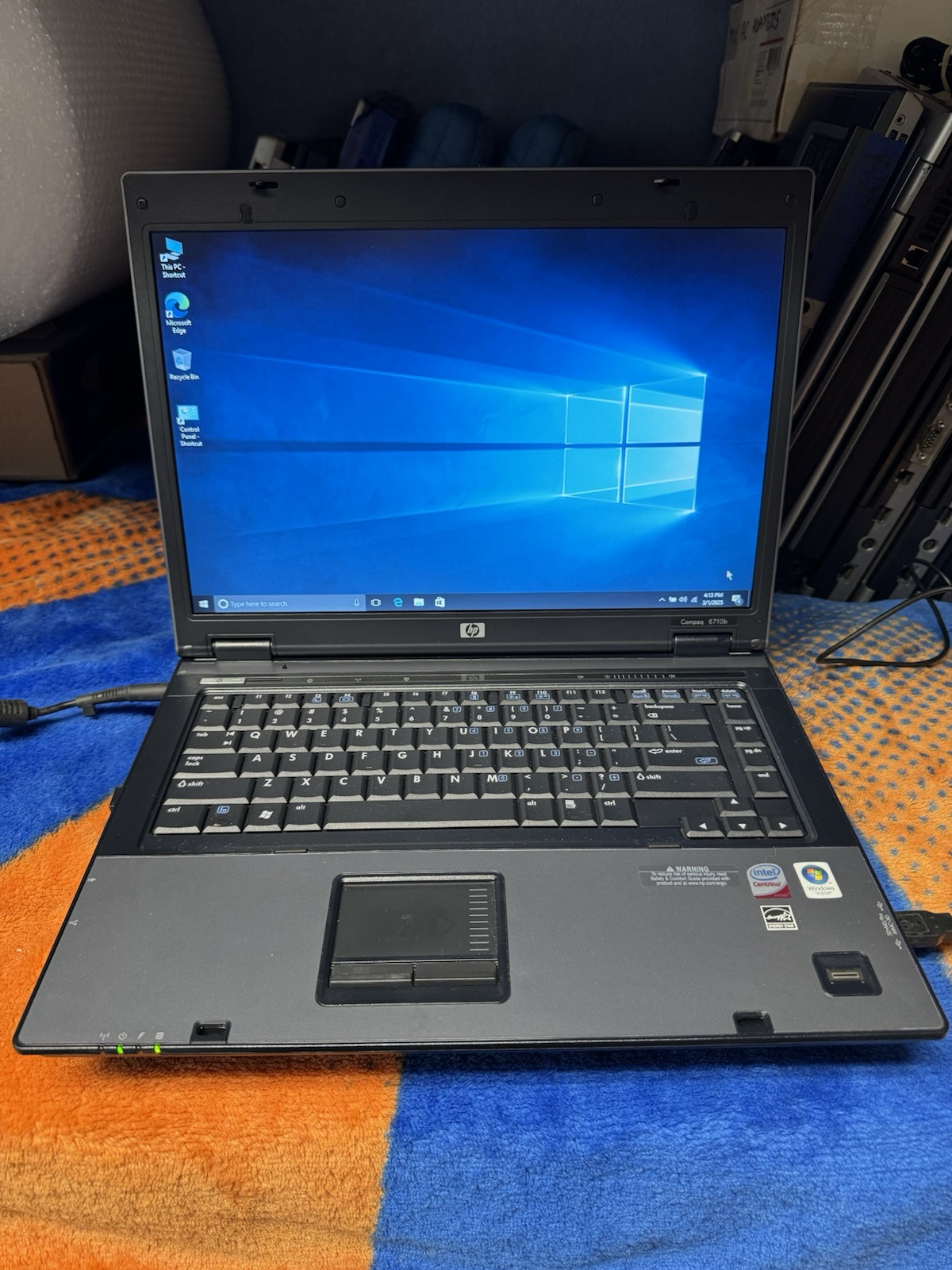 HP 6710b 15.4”, Win10pro, Intel C2D 2.20, 150 GB, 2.5 GB, DVD-RW, Wifi, #005