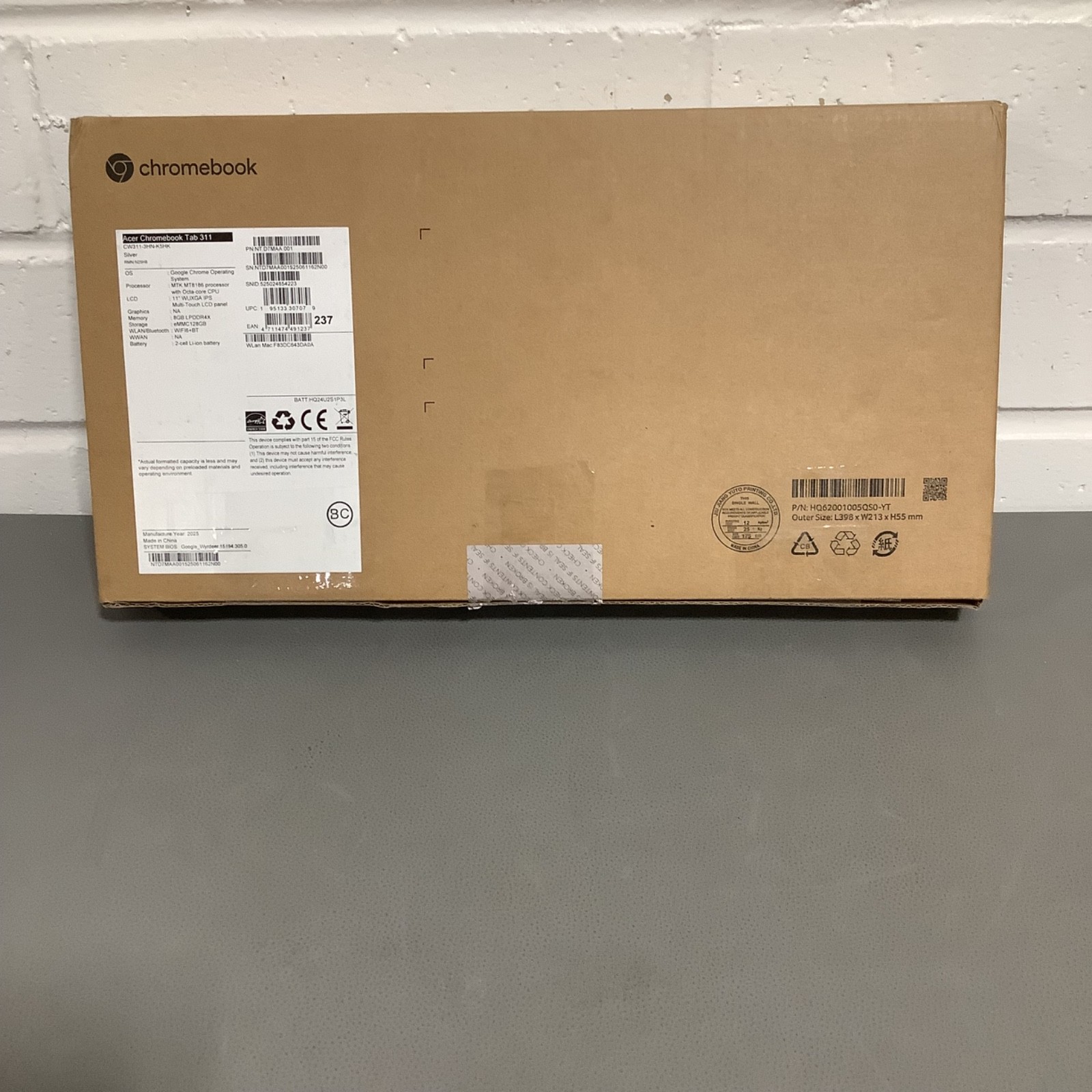 Acer Chromebook Tab 311 Chromebook Tablet – 11″ WUXGA (Sealed).