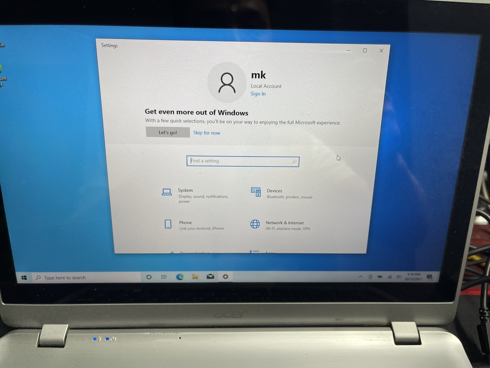 Acer Aspire V5-122P-0869 Laptop Computer