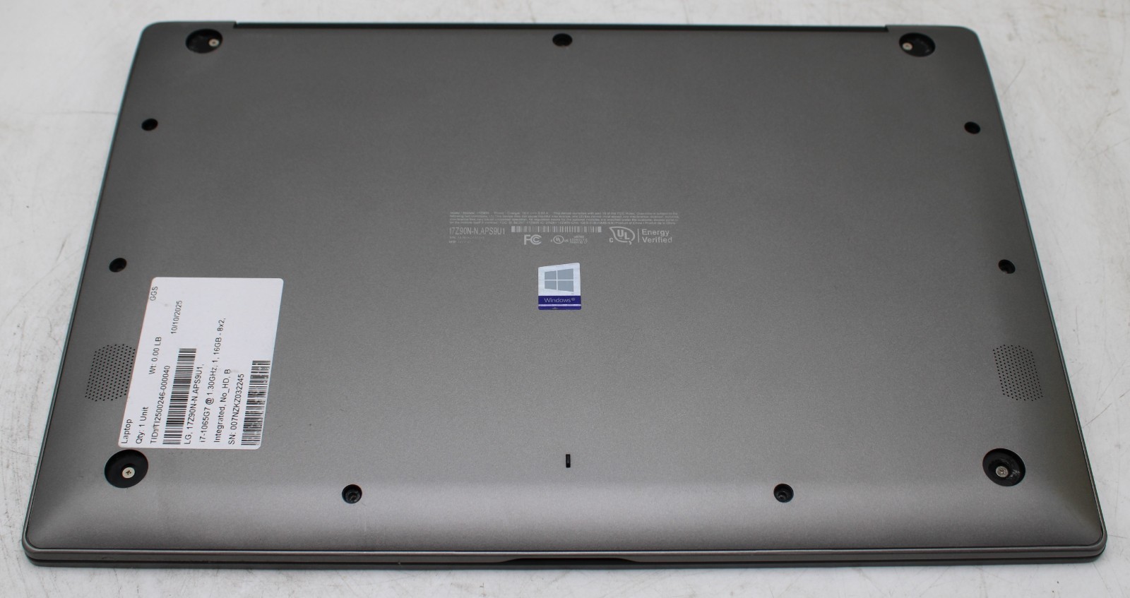 17″ LG Gram Laptop 17Z90N-N.APS9U1 i7-1065G7 @ 1.30GHz 16GB RAM 512GB SSD Win 11