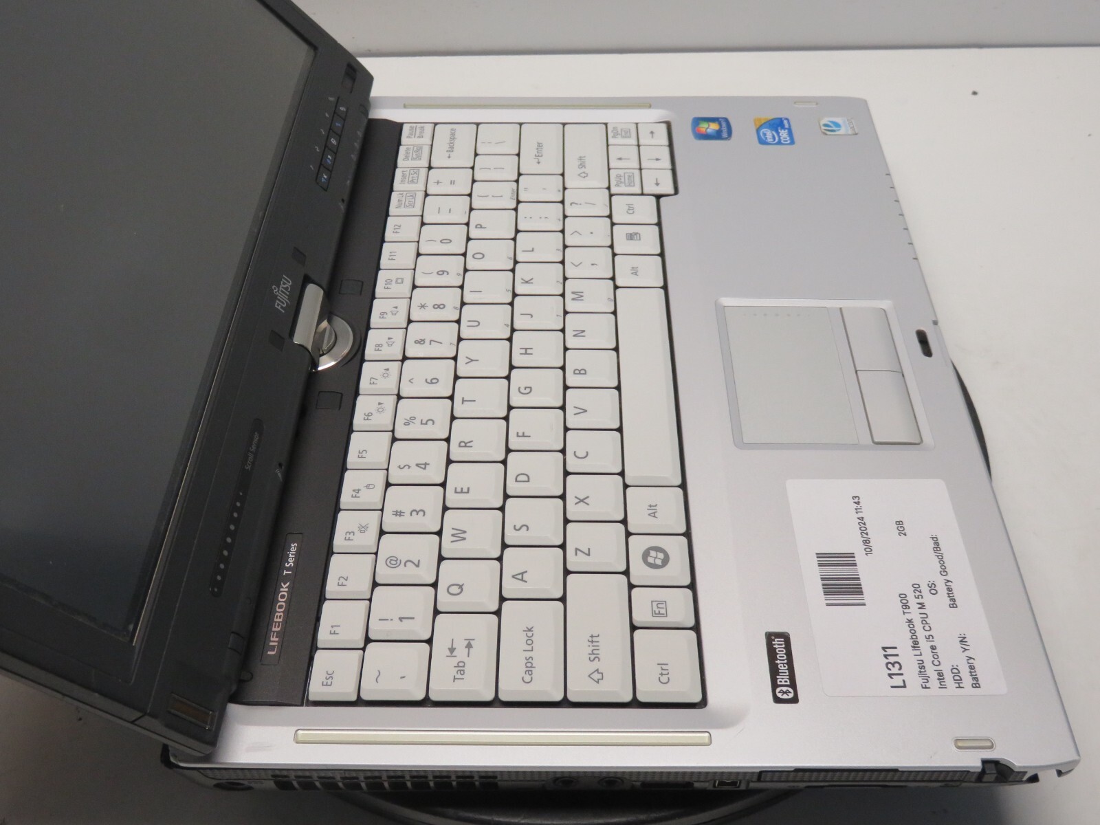 Fujitsu Lifebook T900 Intel Core i5 CPU M 520 2.40GHz 2GB NO HDD No Batt