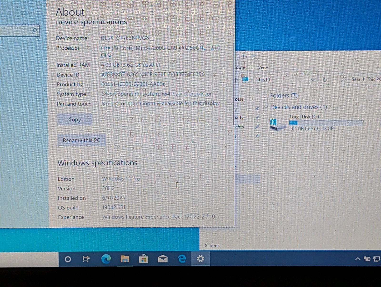 Dell Latitude 3380 13″ Intel i5-7200U 4GB RAM 128GB SSD Win 10 Batt – C Grade