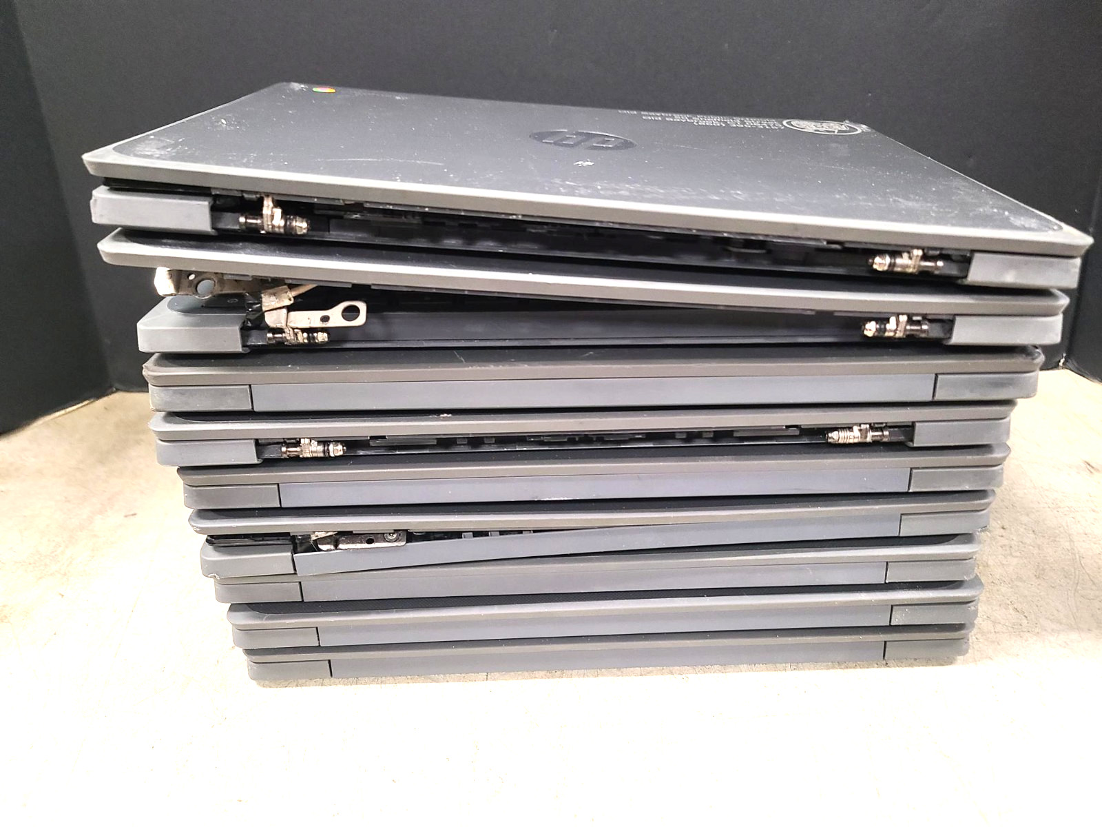 Lot of 9 HP Chromebook 11A G8 EE No Chargers 4GB untested for parts