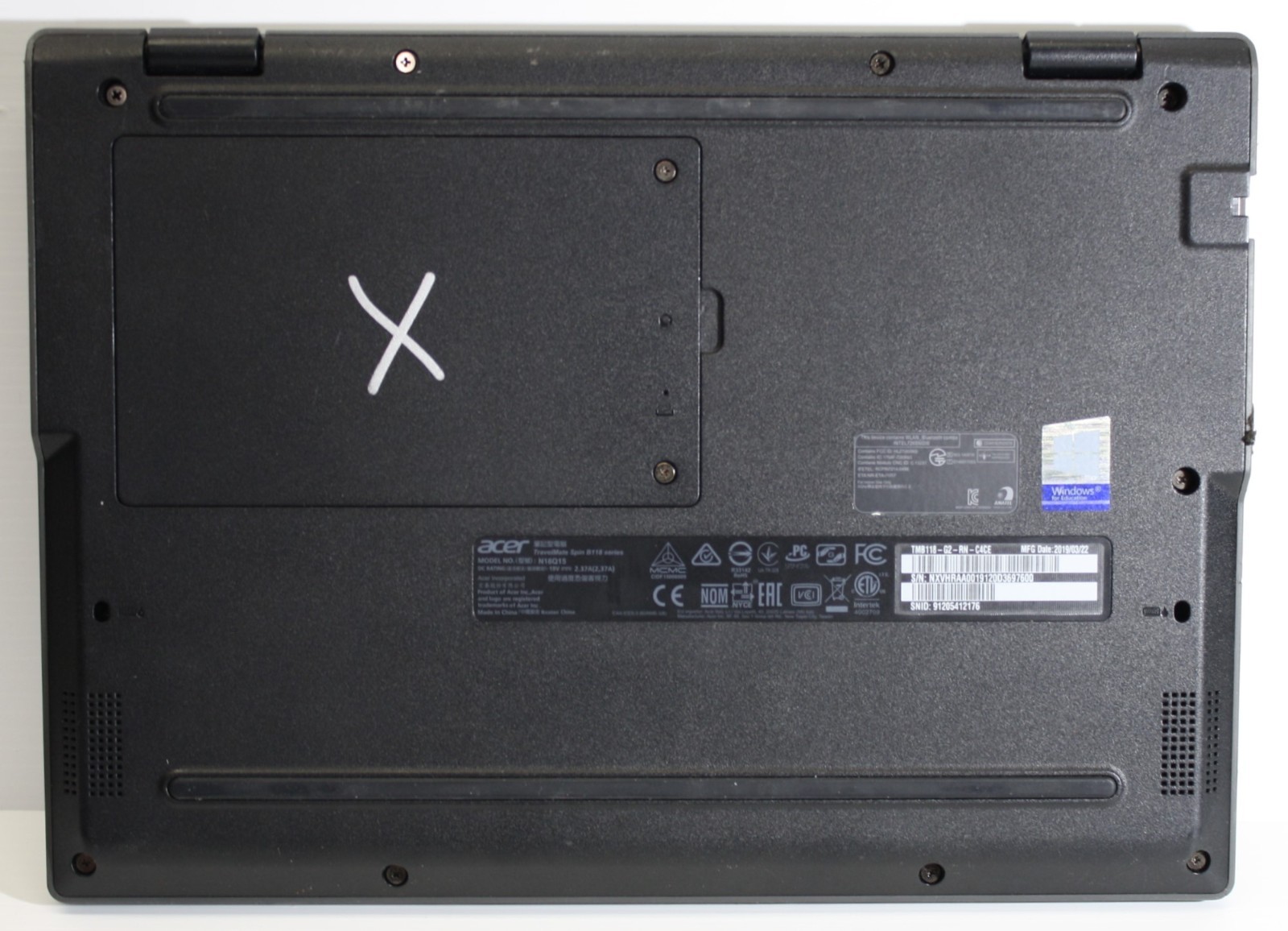 ACER TravelMate Spin B118 Series – 11.6″, 1.1GHz Celeron