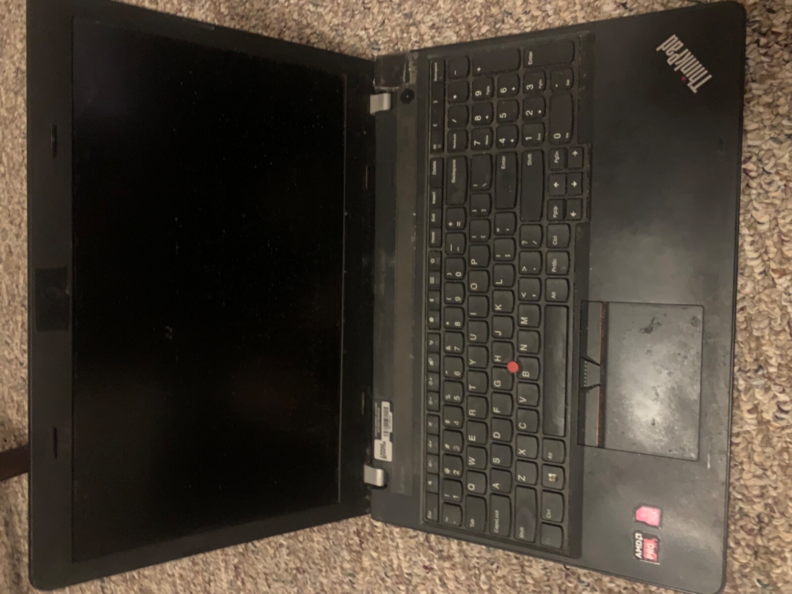 Lot of 4 laptops Lenovo ThinkPad E575 AMD pro with charger and battery