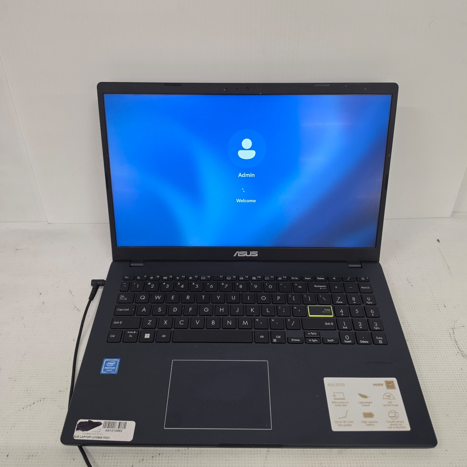 Asus L510MA-TH21 15.6″ Laptop N5030 Win 11 Home (as-is no return bad battery)
