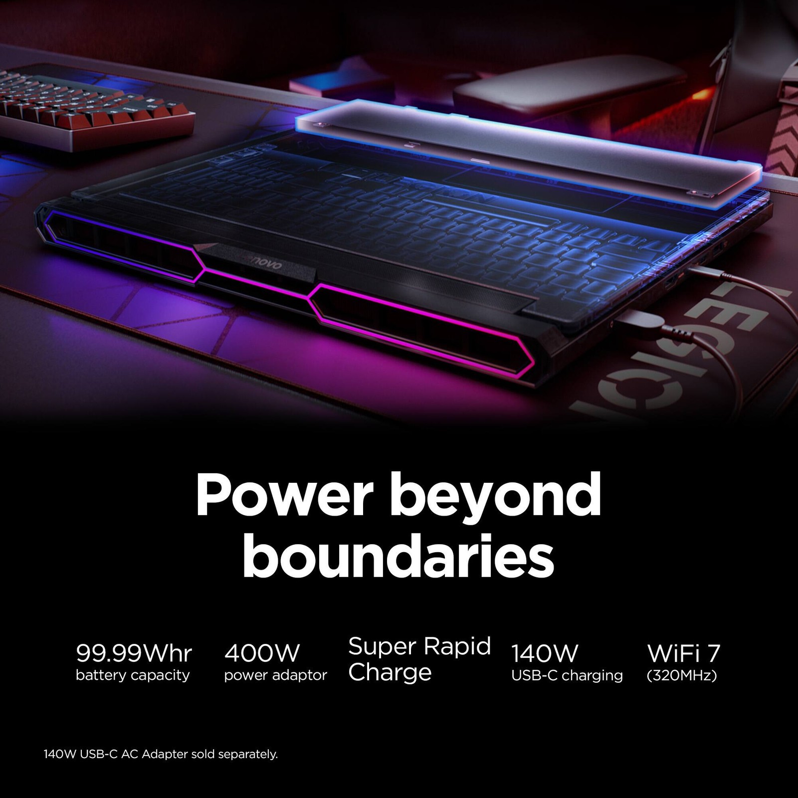 Lenovo – Legion Pro 7 16″ 3K OLED 240Hz Gaming Laptop – Ryzen 9 9955HX3D 2025…