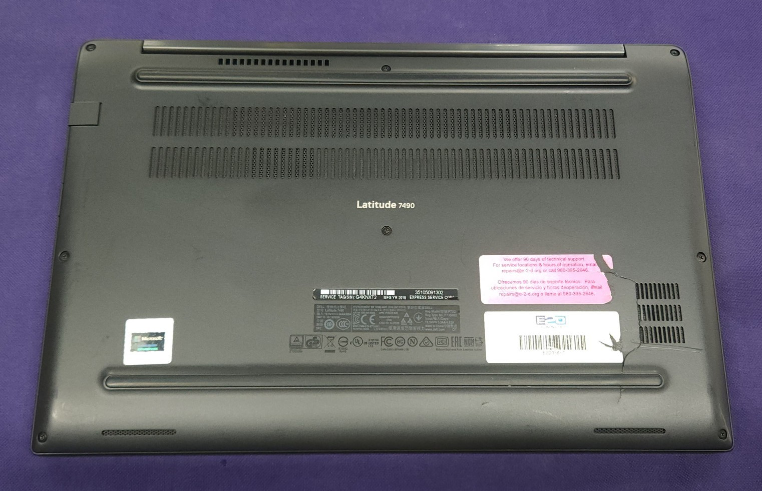 Dell Latitude 7490 Core i7-8650U 16GB RAM 512 GB M.2 FOR PARTS – PLEASE READ!