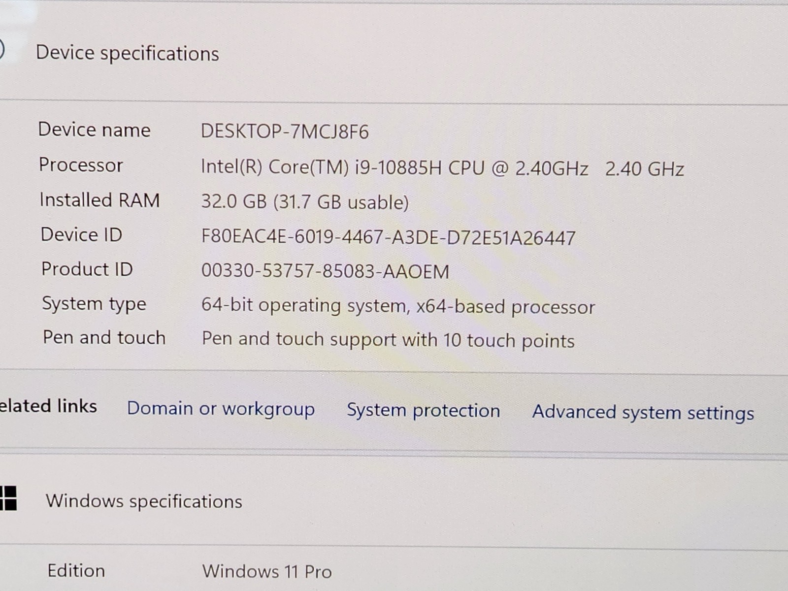 Lenovo ThinkPad P1 Gen 3 15.6″ 4K Touchscreen i9-10885H 32GB 512GB SSD T2000 ~