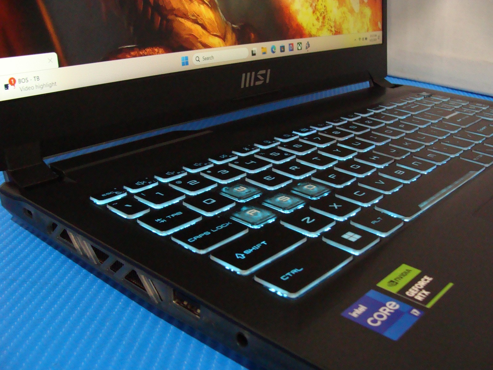 MSI Cyborg 15 A13 15.6” FHD 144hz i7-13620H 2.4GHz 16GB 512GB RTX4050 Batt 81%