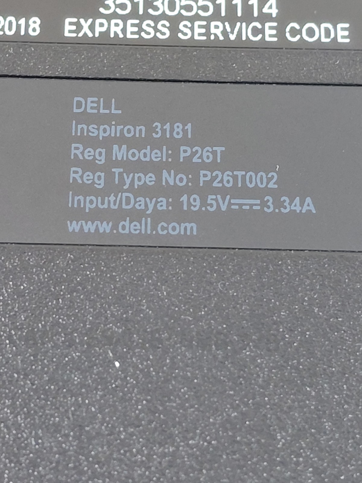 Dell Inspiron 3181 P26T Chromebook Intel 2018 Black w/ Targus Case & Charger
