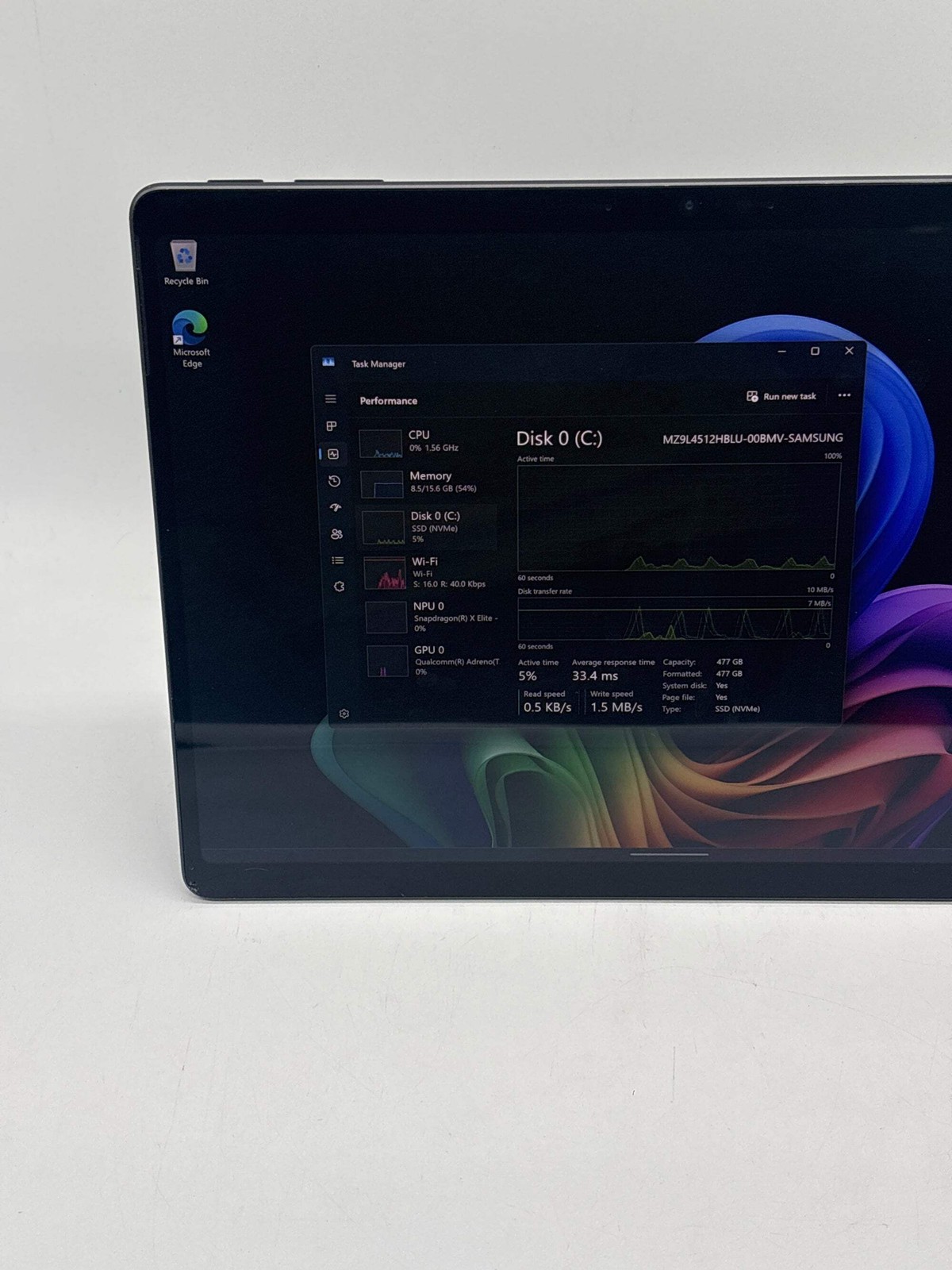 Microsoft 11th Edition 2076 Snapdragon X12 Core 16GB RAM 512GB SSD – Cracked Scr