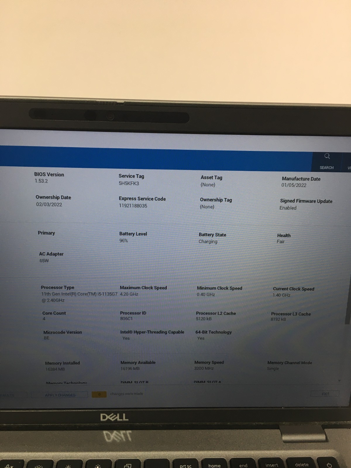 Dell Latitude 5420 i5 1135G7 16GB 512GB Win11Pro Laptop w/Battery