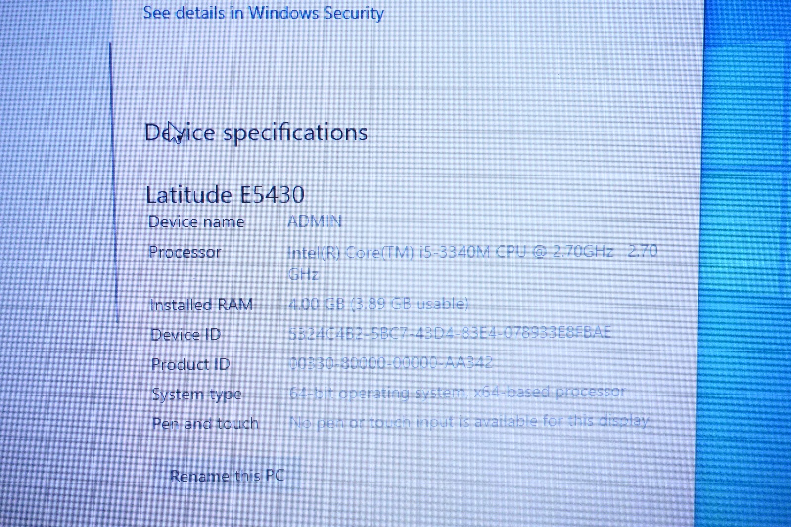 Lot of 2 – Dell Latitude E5440 & E5430 Laptop’s Intel Core i5 4GB RAM PWR Supply