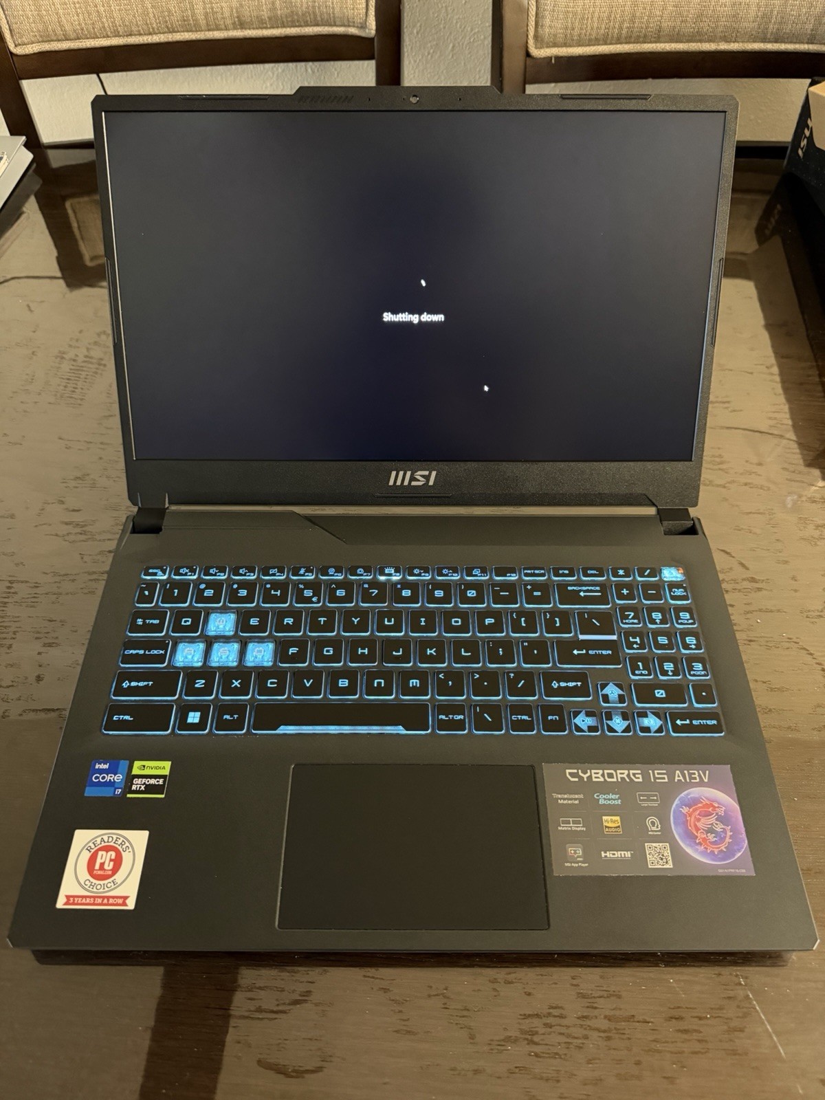 MSI Cyborg 15 Gaming Laptop RTX 4050 I7-13620H 16GB RAM