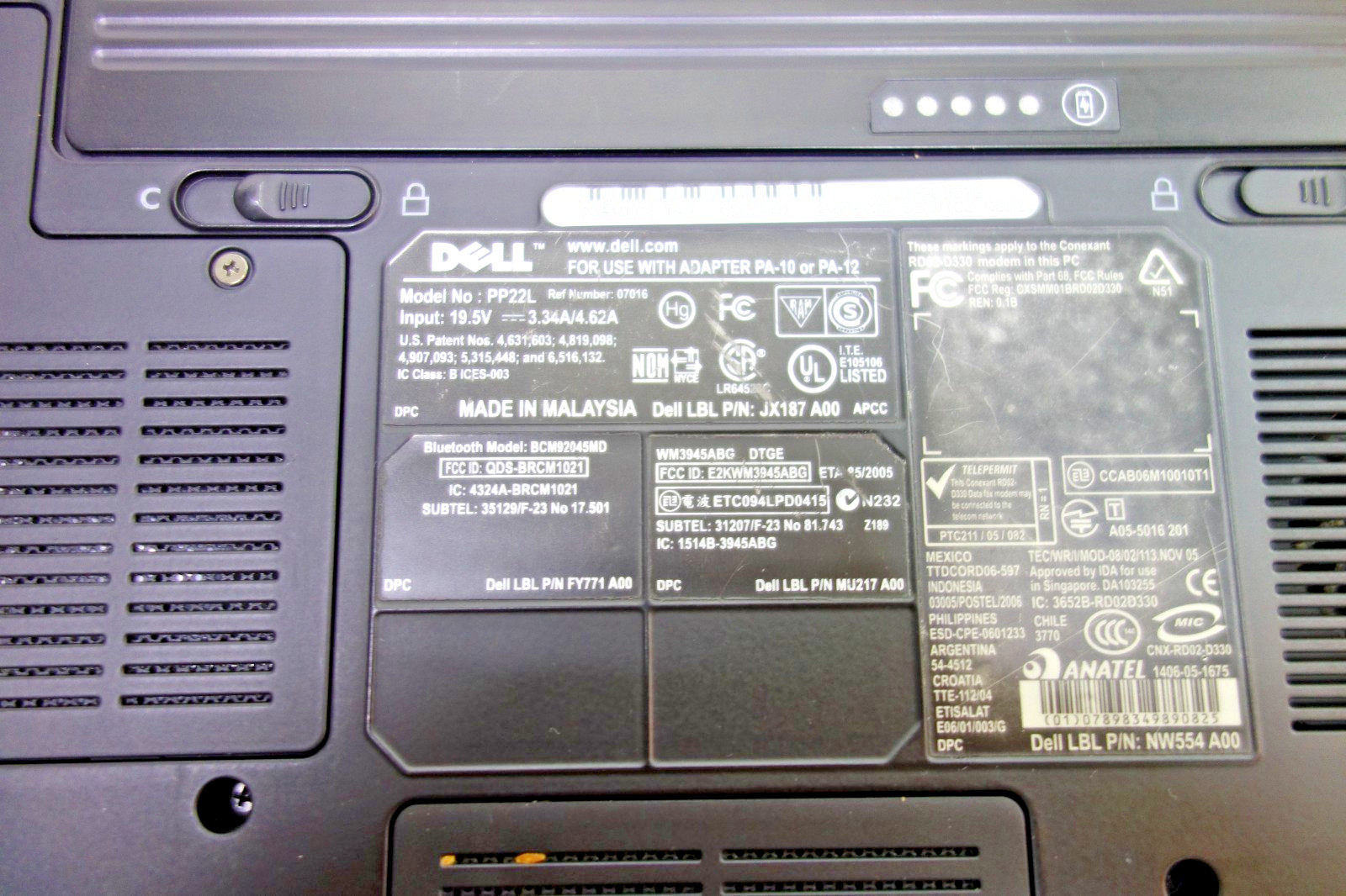 Dell Inspiron 1520 laptop Core Duo 2Ghz 2GBram 109Gb HDD Win7 Pro and charger