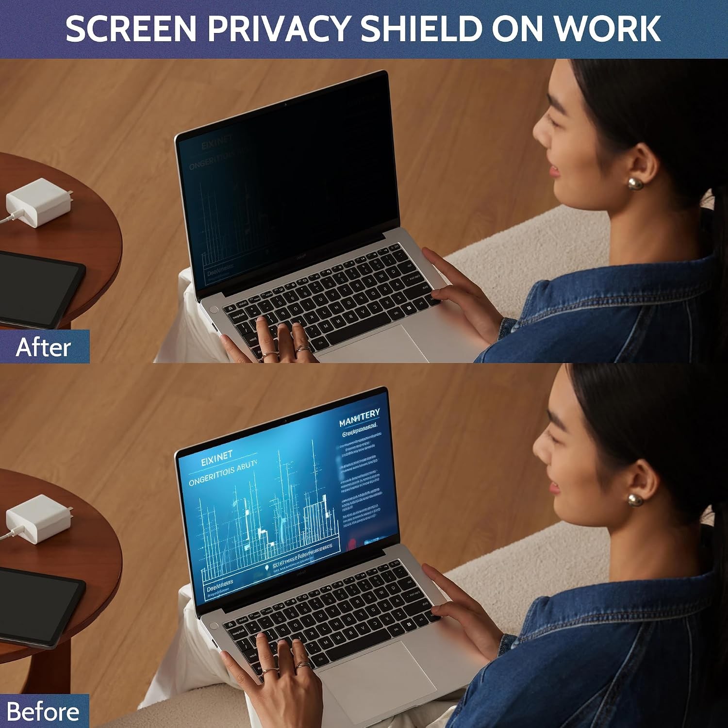Laptop Privacy Screen 15.6 Inch for 16:9 Aspect Ratio Laptop Screen Protector