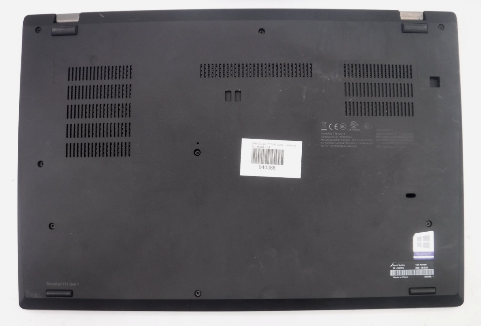 Lenovo ThinkPad T15 Gen 1 i7-10510U 1.8GHz 8GB RAM 15 in 512GB NVMe Win 11 Pro