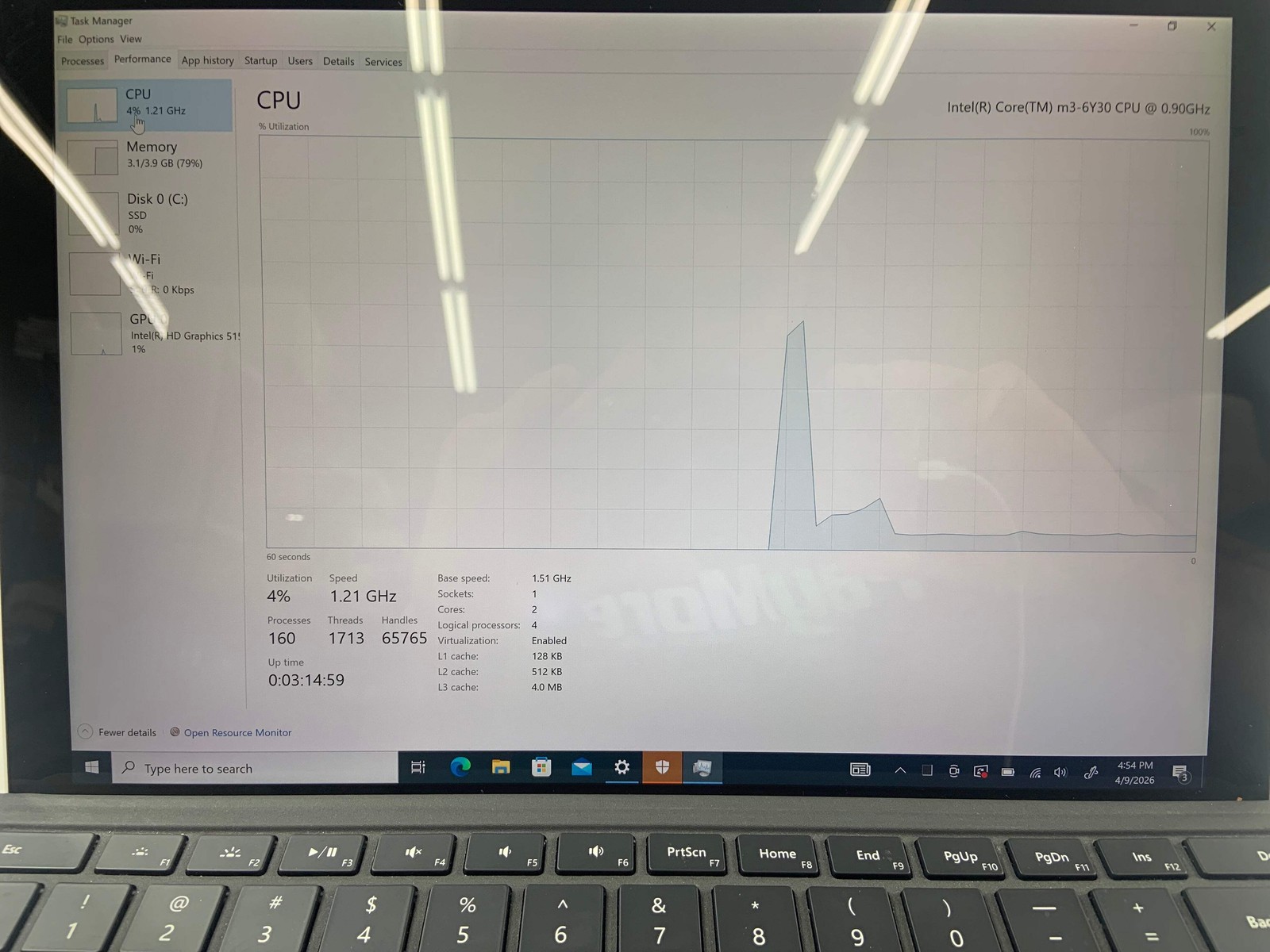 Microsoft Surface Pro 8 1724 13″ m3-6Y30 1.5GHz 4GB RAM 256GB SSD