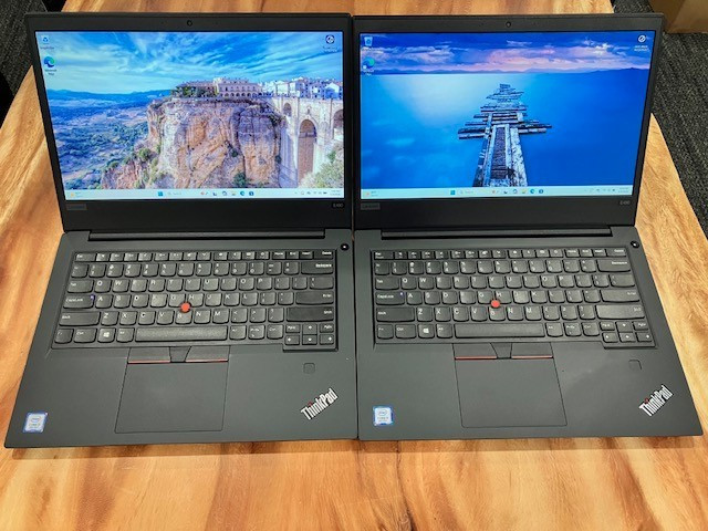 (LOT of 2) Lenovo ThinkPad E490 i3-8145u 8GB 256GB SSD Windows 11 Pro