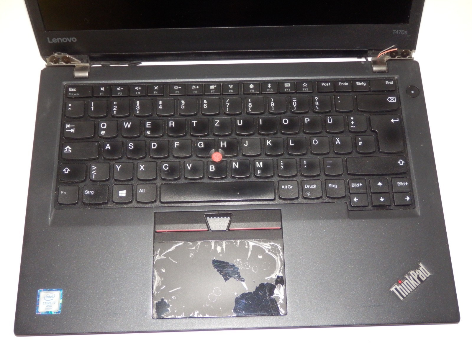Lenovo ThinkPad T470s – Intel i7-6600U, 4 GB Ram, without SSD, 14″ inch, as faulty