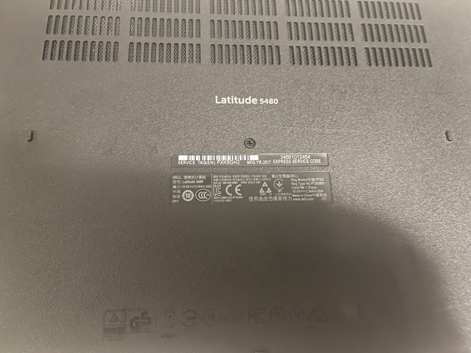 Updated price! Dell Latitude 5480, Lightly used condition, New 512 NVME GB SSD