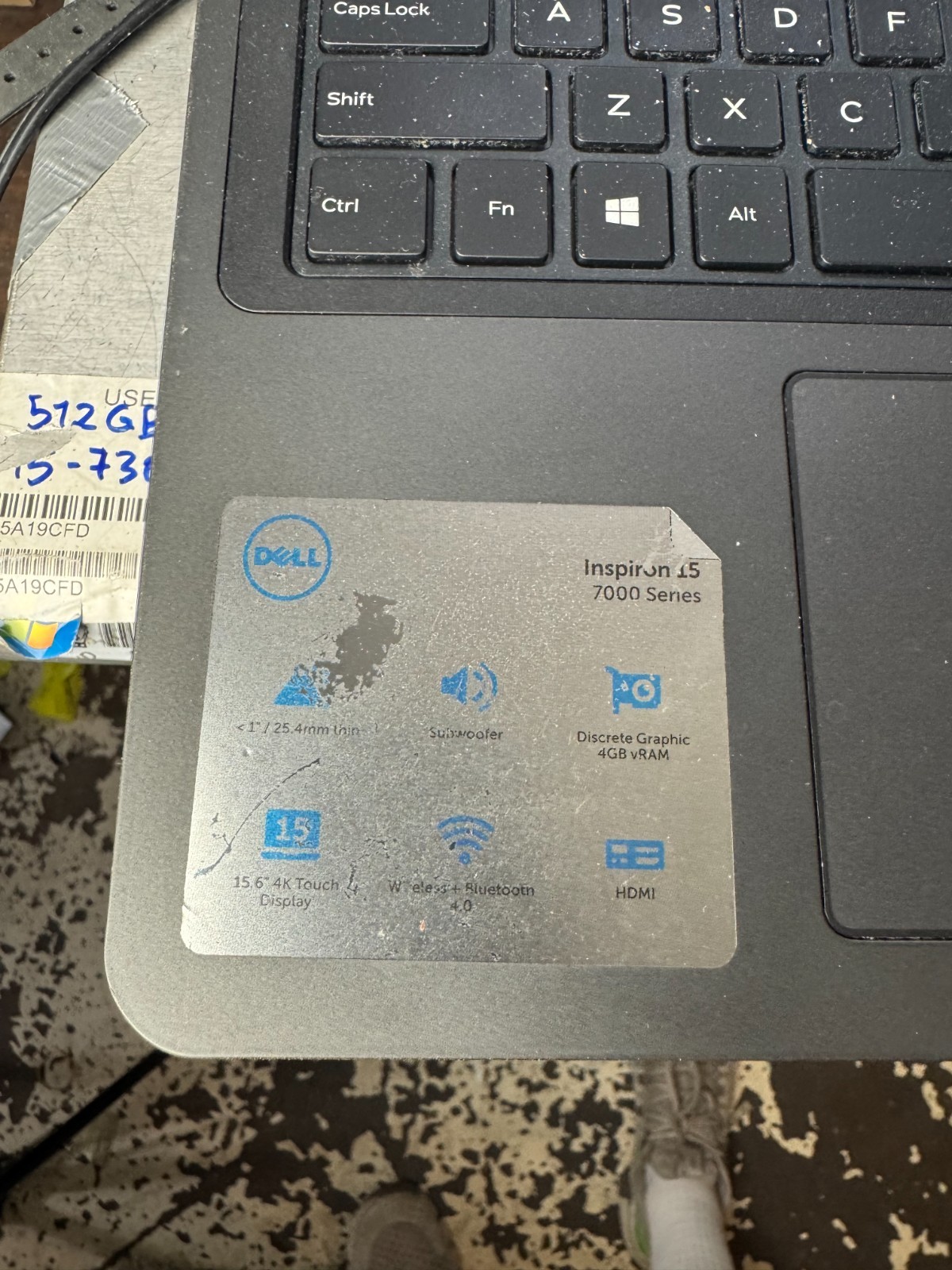 Dell Inspiron 7559 Core i7-6700HQ, 16GB RAM, 1TB HDD, Win10 #4858