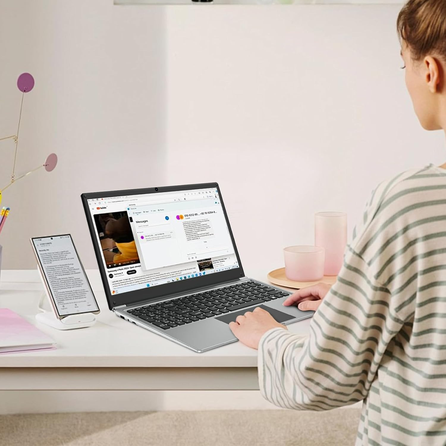 16 Inch Laptop Computer,8Gb RAM 256GB SSD Storage Laptop Pc,With AMD A9 Processo