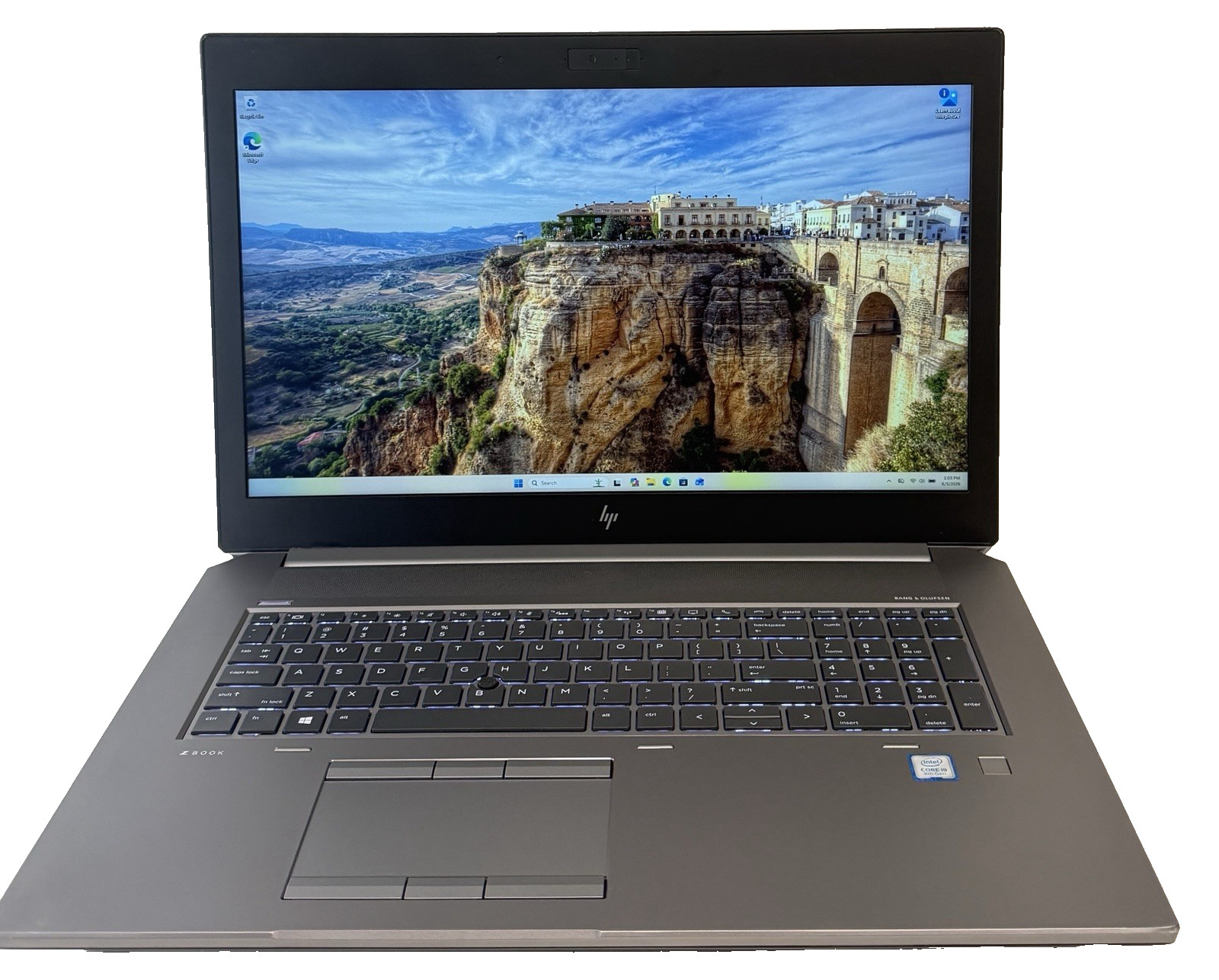 HP Zbook 17 G5 Intel i9 8950HK 2.9GHz 32GB RAM 512GB NVMe Win11P