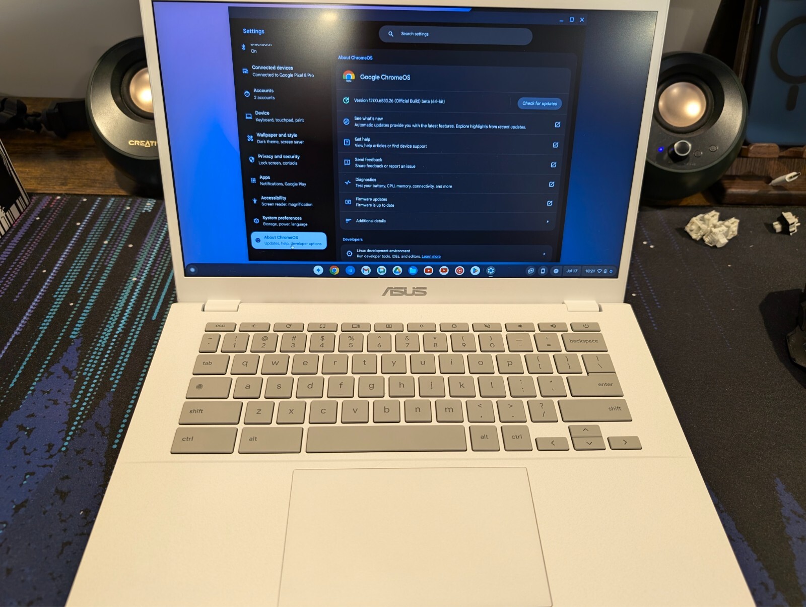 ASUS Chromebook Plus CX34 Laptop, 14″ Display (1920×1080), CX3402CBA-DH388-WH