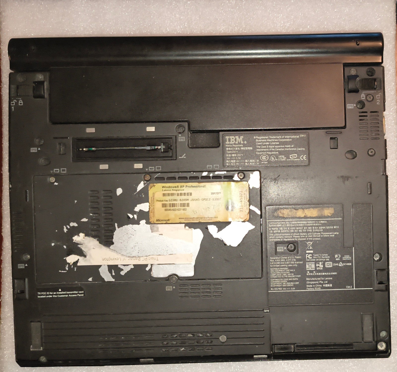 IBM ThinkPad X40 Laptop Windows XP Pro 12.1″ 1.5GHz 1GB RAM 60GB SSD