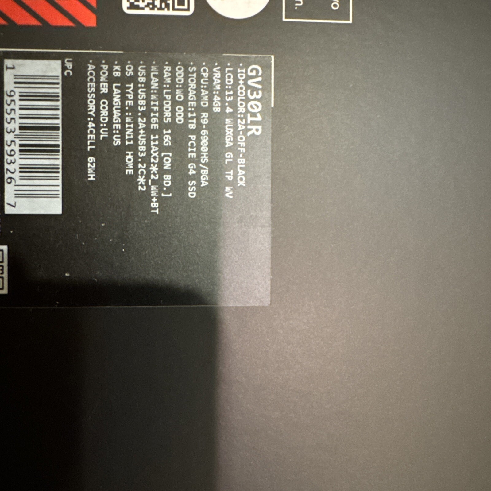 Asus ROG Flow Gaming Laptop X13 Ryzen 9 6900HS/16GB RAM/1TB SSD/RTX3050 Win11