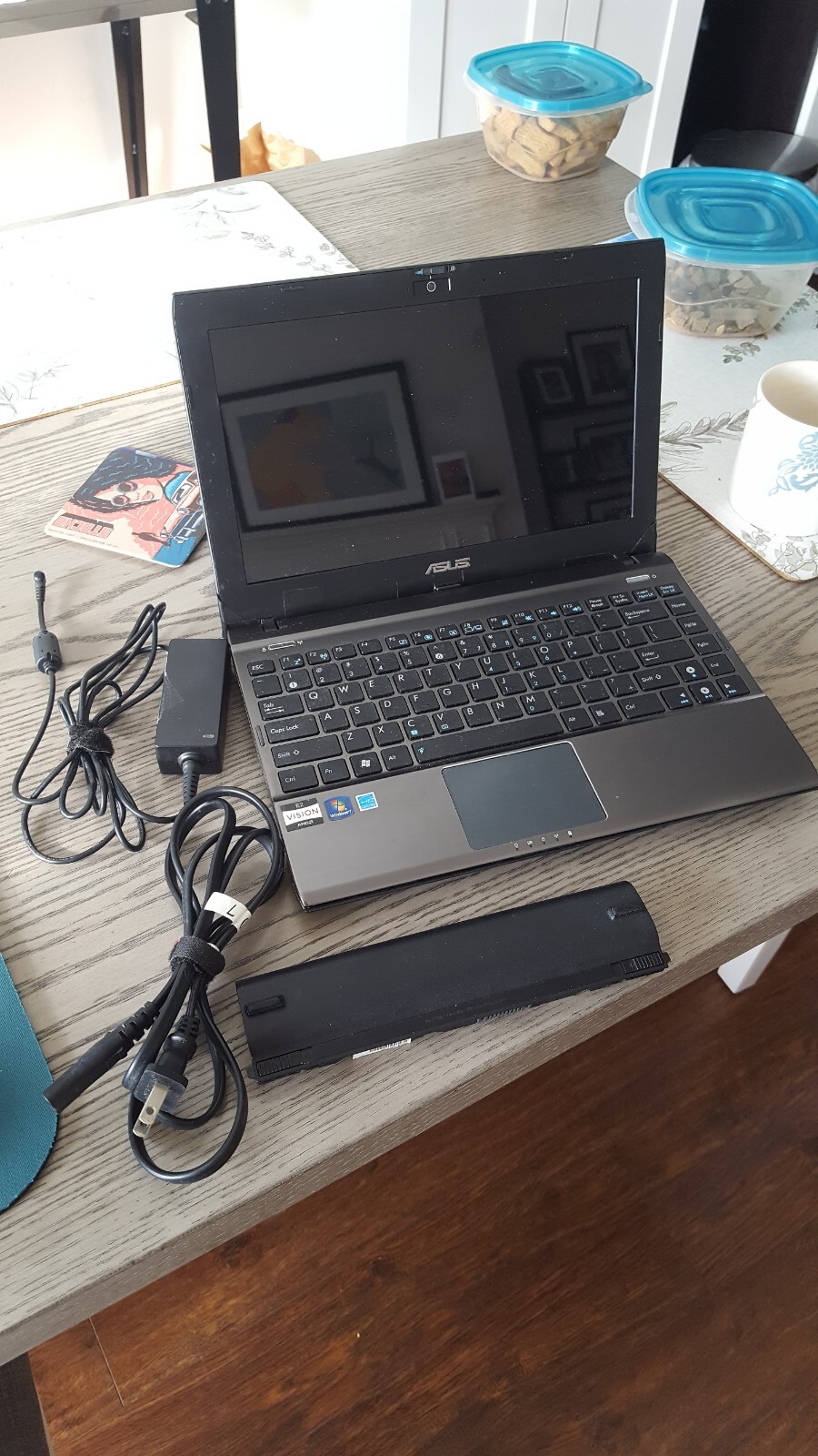 Asus 1225B Laptop Eee PC – PARTS OR REPAIR, Starts In Bios, Working BATTERY, AC