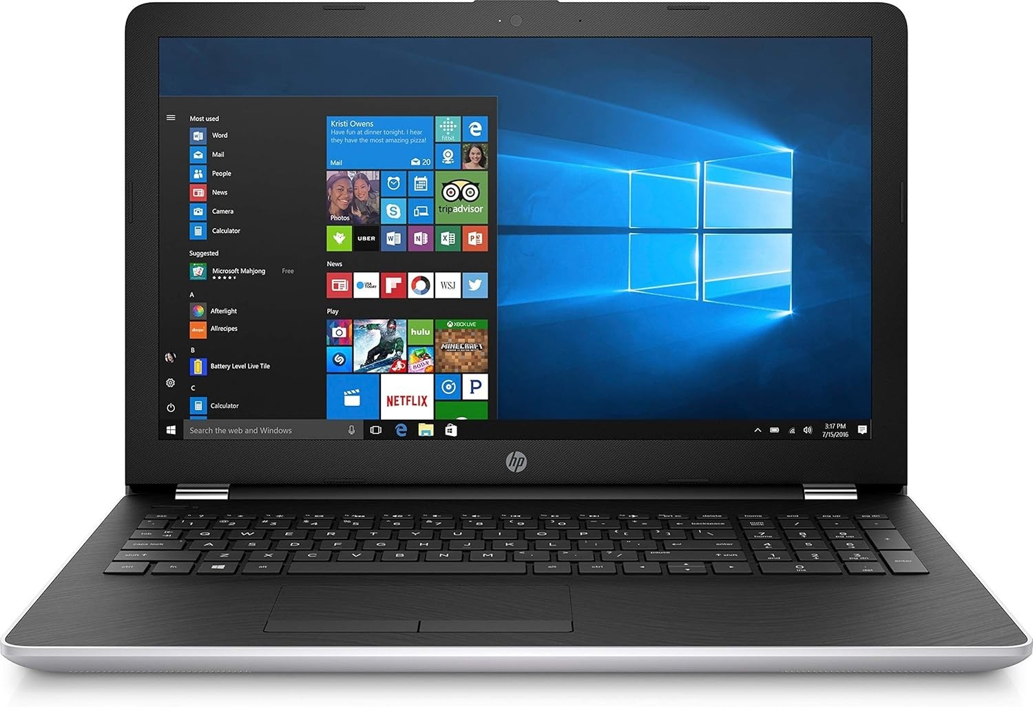 HP 15-BS070WM i5-7200U 15.6″ HD Touchscreen/8GB/1TB HDD/DVD-Writer/Win10 laptop