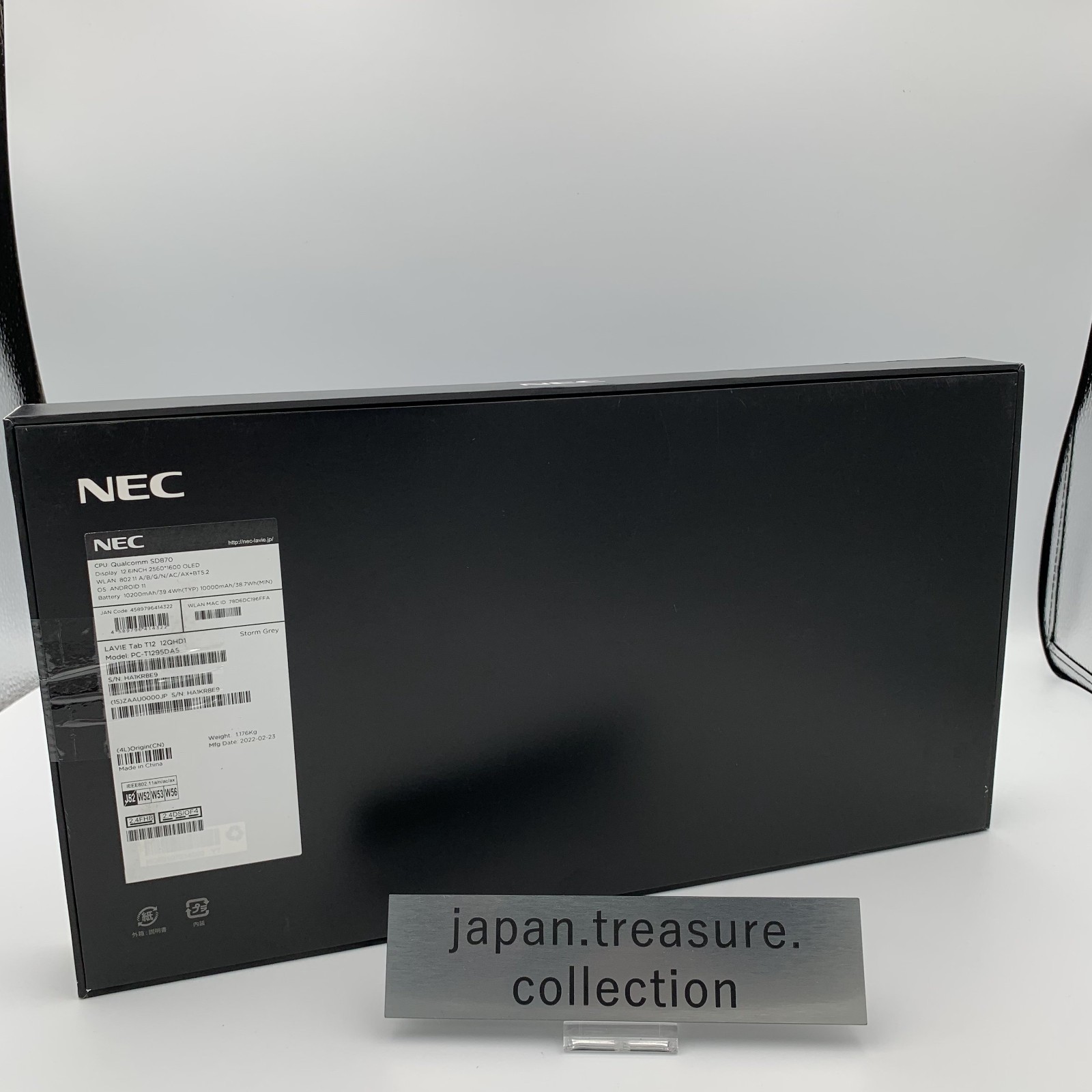 NEC LAVIE Tab T12 PC-T1295DAS 12.6″ OLED Android Tablet 256GB Japan Unused