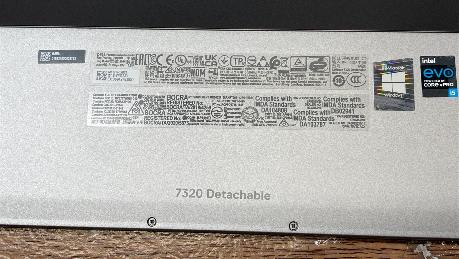 Dell Latitude 7320 Core i5-1140G7 w/IPU 1.10 GHz 16GB RAM 256GB SSD NO OS