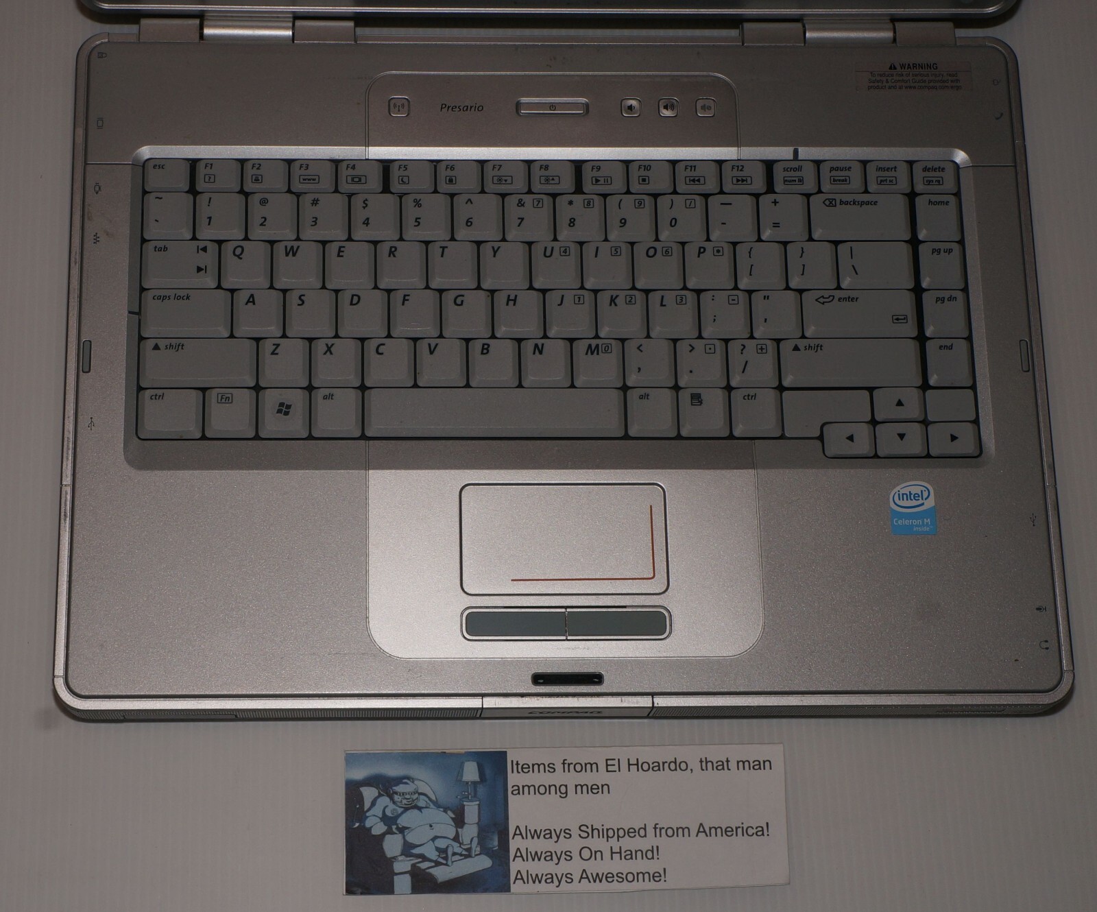 Compaq Presario C500 Intel Celeron M 440 1.73 GHz 512MB RAM 80GB HDD Win XP