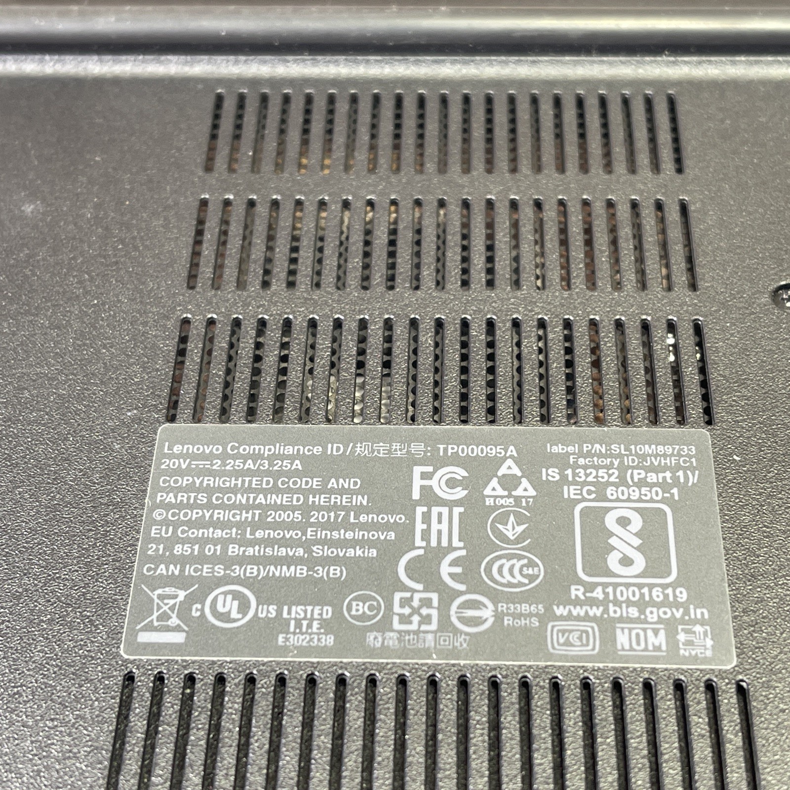 Lenovo Thinkpad E580 Tested LCD Screen w/ Chassis & Battery – No Motherboard’s