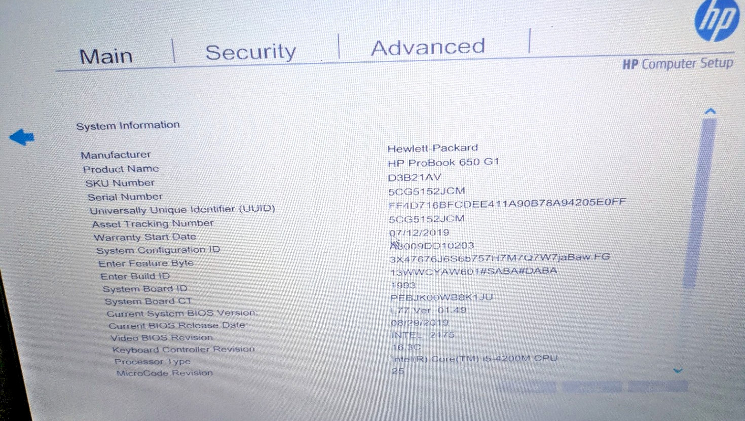 HP ProBook 650 G1 15.6″ Laptop | Intel i5-4300M | 2GB RAM | No SATA Cable