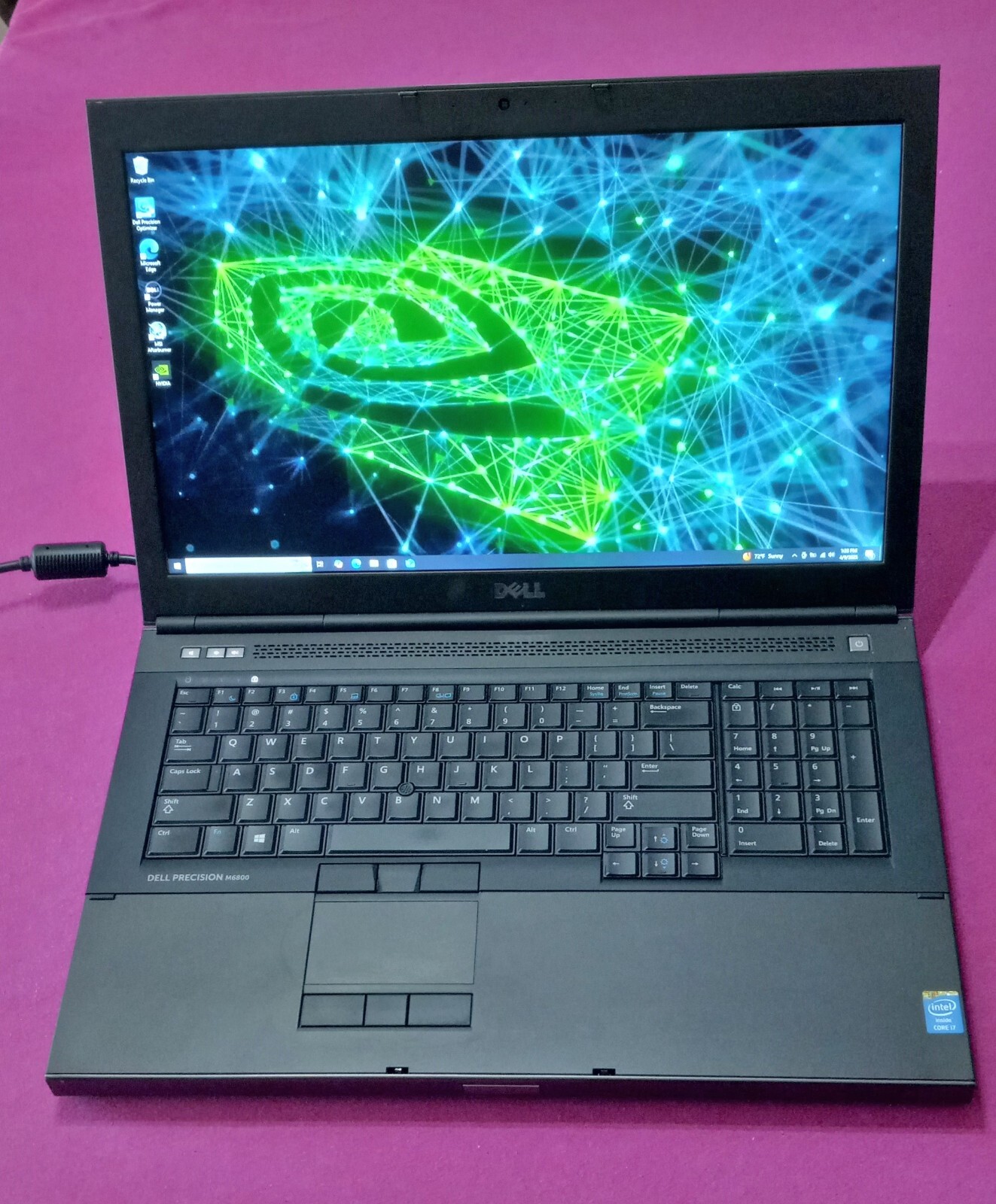 Dell Precision M6800 laptop I7-4810mq 2.8-3.8Ghz 24GB 500GB NVIDIA “P5000” AX200