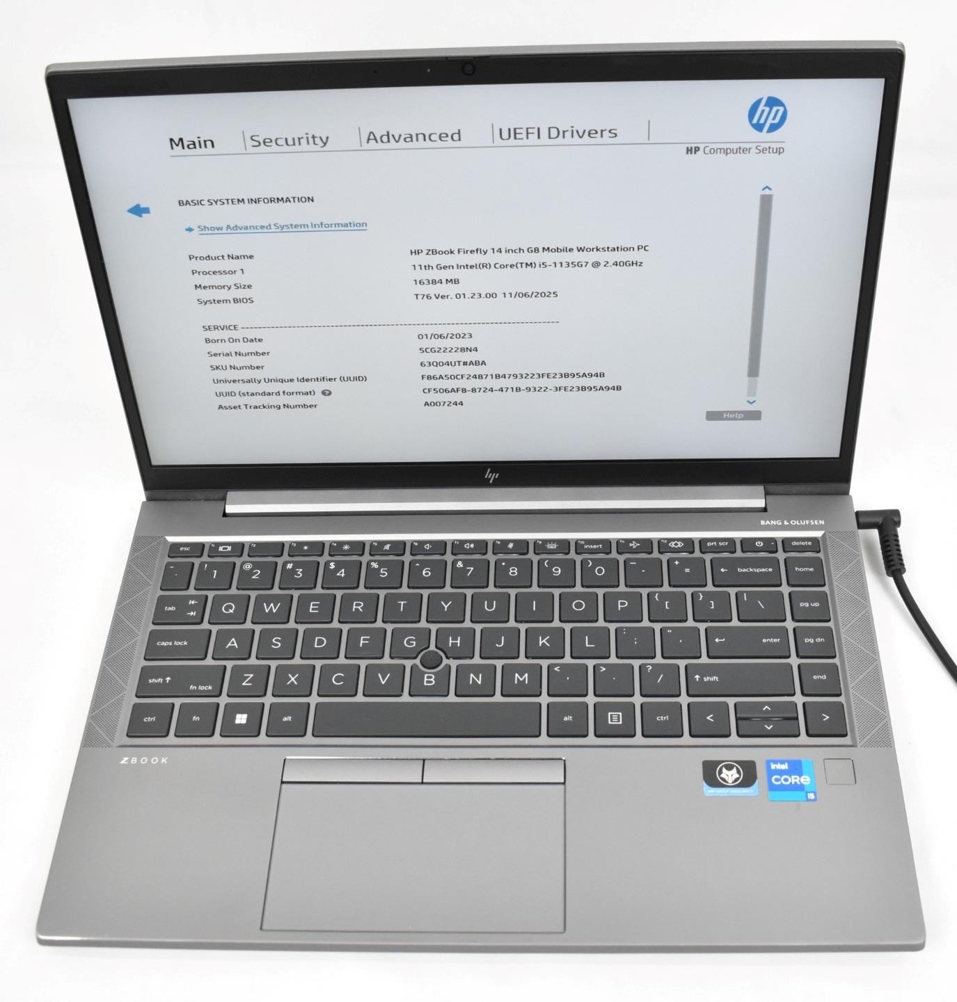 HP Z Book Firefly 14 G8 Laptop i5-1135G7 2.4GHz 16GB 256GB SSD 14″ No OS