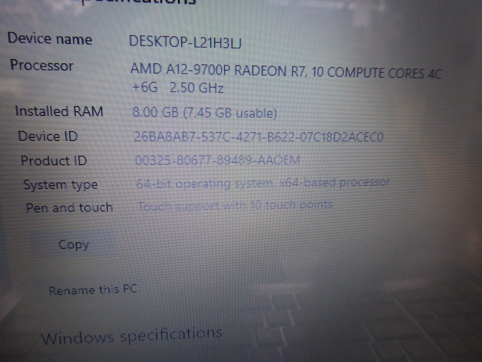 HP 15.6″ PAVILION 15Z-AW000 AMD A12-9700P 2.5GHz 8GB 1TB WINDOWS 10 HOME