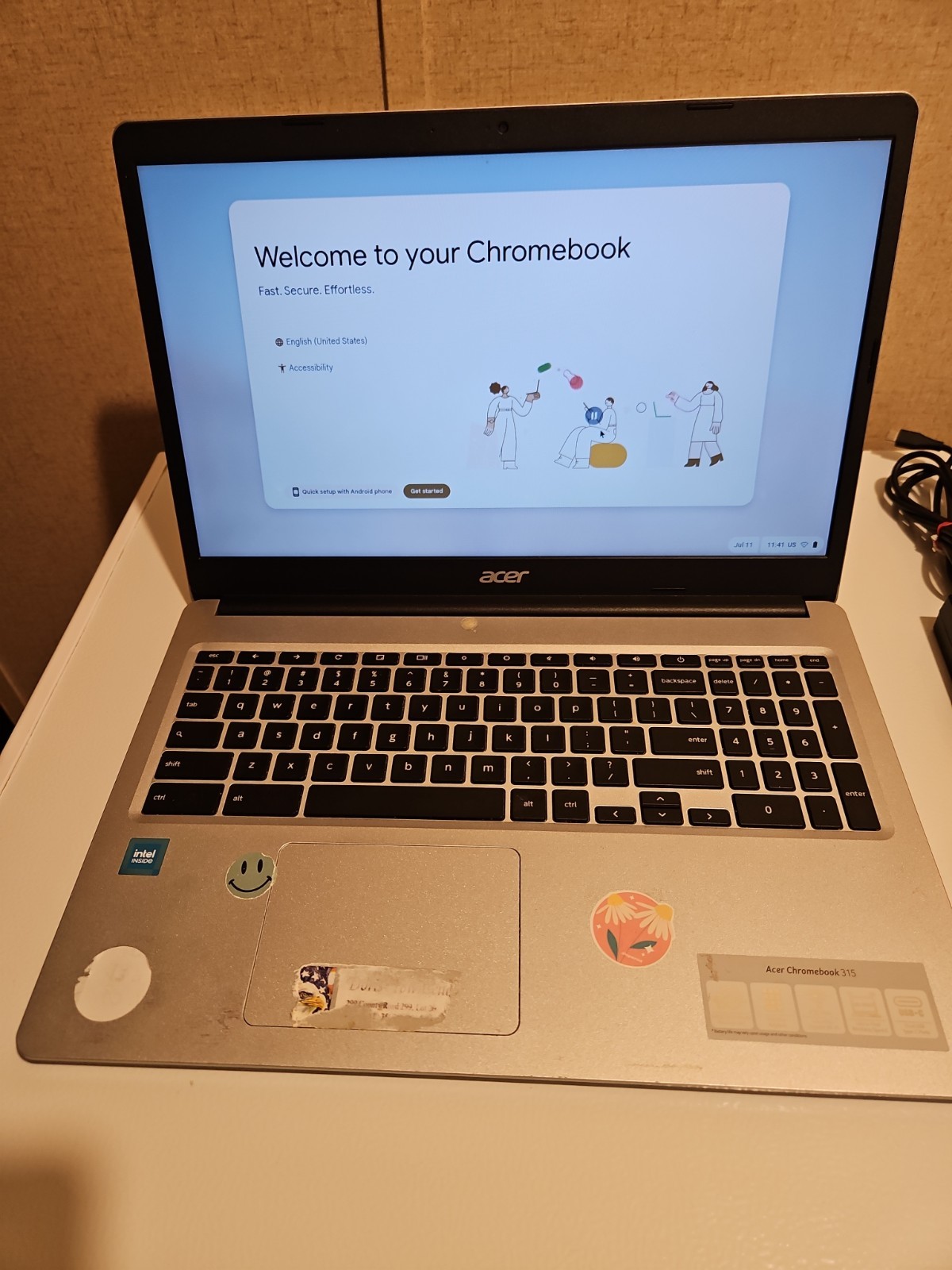 Acer Chromebook 315 15.6″ (64GB, Intel Celeron N4020, 1.1 GHz, 4GB RAM) Touch…