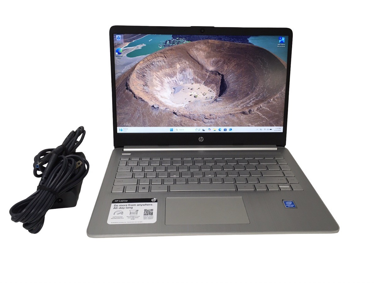 HP 14″ LAPTOP 14-DQ0703DX INTEL PENTIUM N5030 16GB RAM 128GB SSD WIN (EPJ033497)